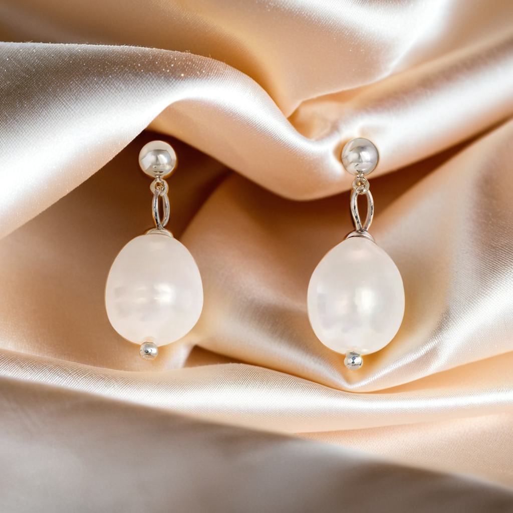 Natural Freshwater Pearl Earrings