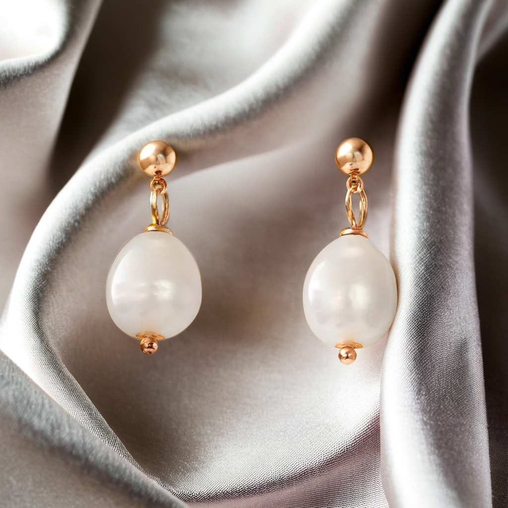 Natural Freshwater Pearl Earrings