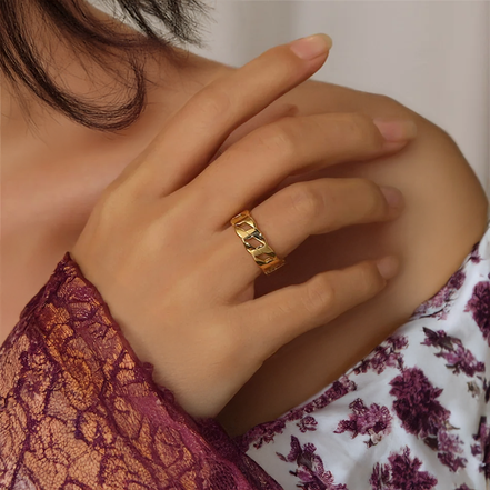 Classic Stainless Steel Chain Ring