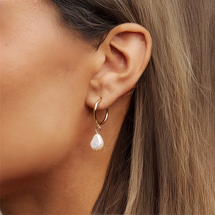 Timeless Pearl Pendant Earrings