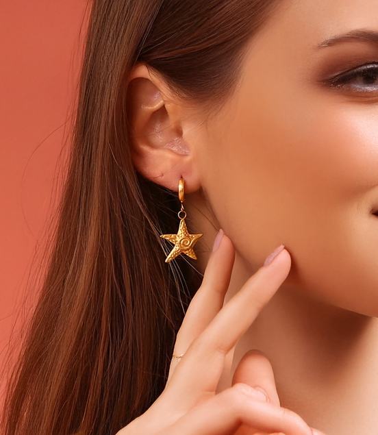 Earrings With Oceanic Charms | Dolphin | Turtle |Aquatic| Starfish |