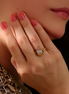 Elegant Water Droplet Shaped Rhinestone Ring