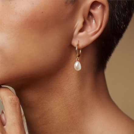 Timeless Pearl Pendant Earrings