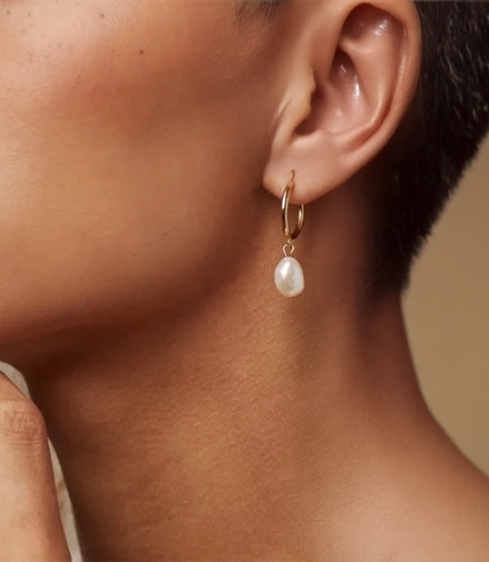 Timeless Pearl Pendant Earrings