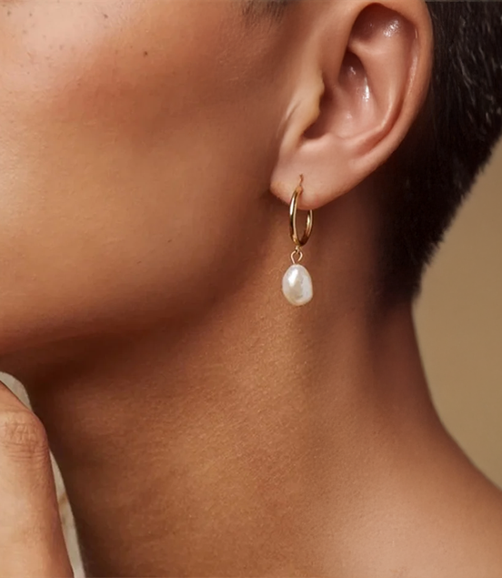 Timeless Pearl Pendant Earrings