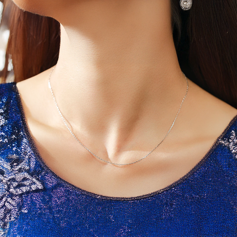 5 Stylized Classic 925 Sterling Silver Adjustable Chain Necklaces