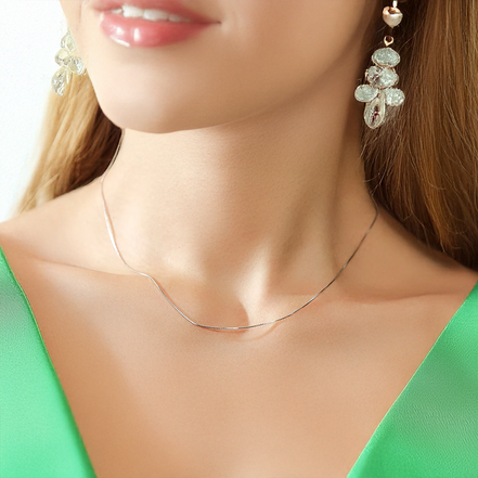 5 Stylized Classic 925 Sterling Silver Adjustable Chain Necklaces