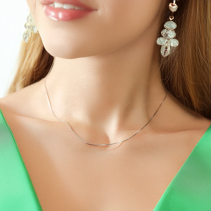 5 Stylized Classic 925 Sterling Silver Adjustable Chain Necklaces