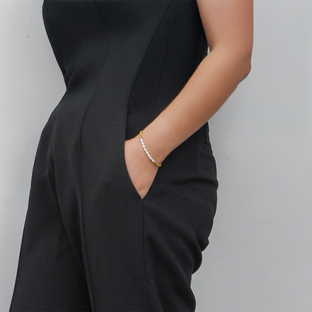 Elegant Pearl Bead Bracelet