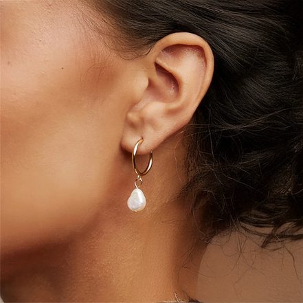 Timeless Pearl Pendant Earrings