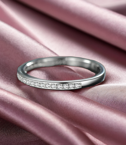 Simple Statement 925 Sterling Silver With Multiple Stones Ring