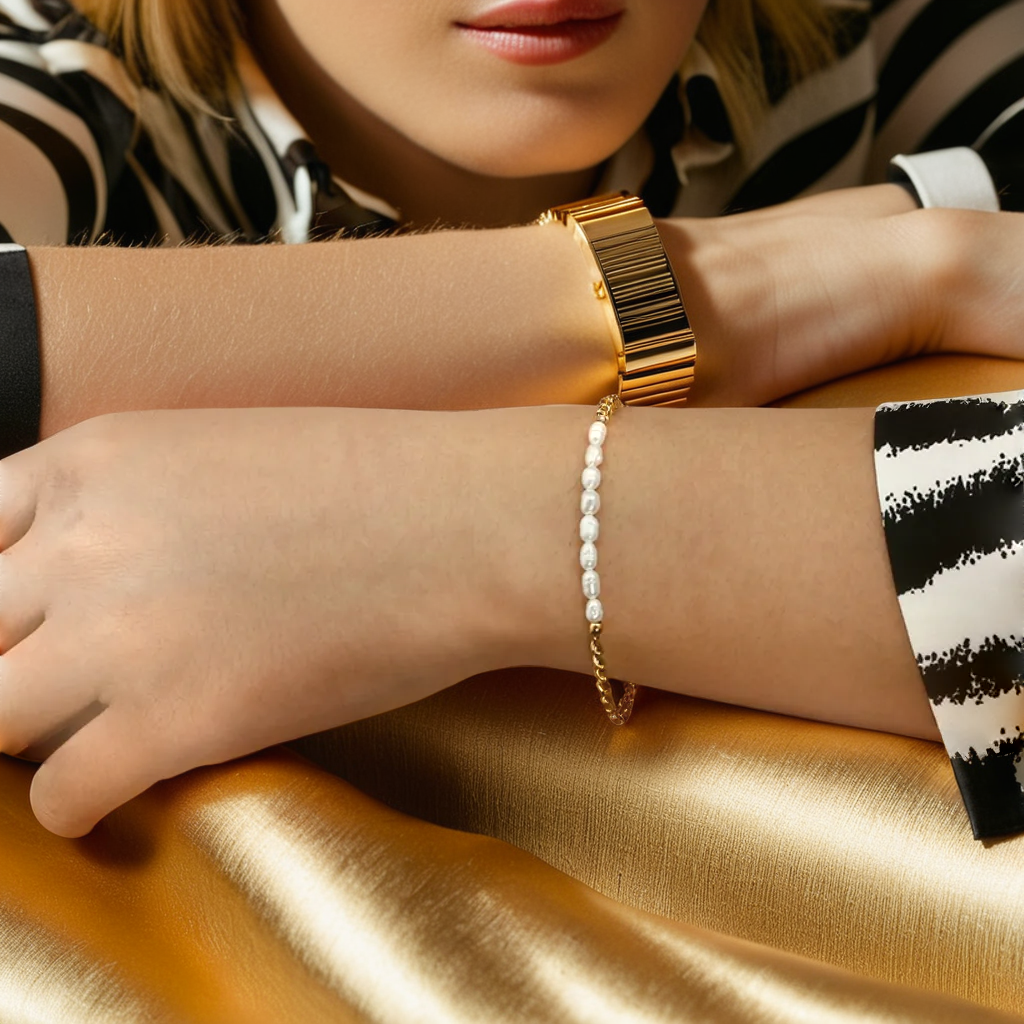 Elegant Pearl Bead Bracelet