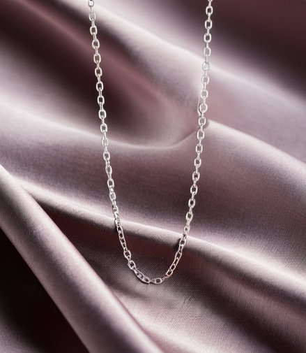5 Stylized Classic 925 Sterling Silver Adjustable Chain Necklaces