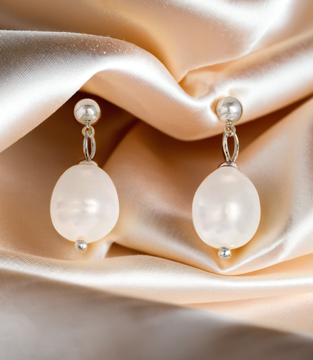 Natural Freshwater Pearl Earrings