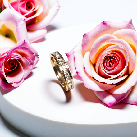 Luxury Pavé Crystal Titanium Steel Ring