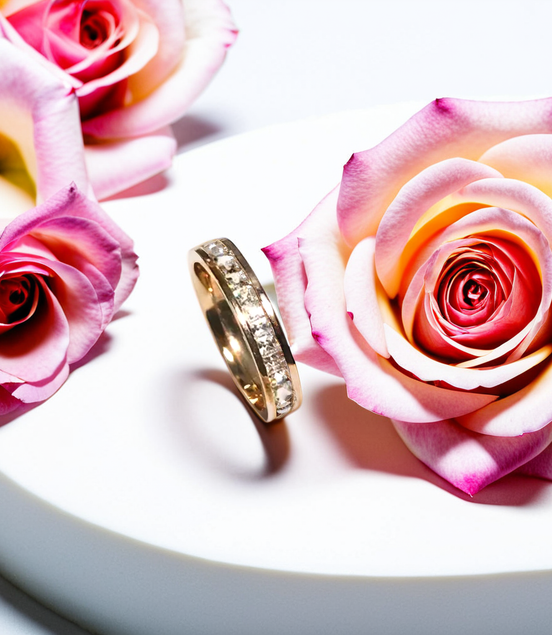 Luxury Pavé Crystal Titanium Steel Ring