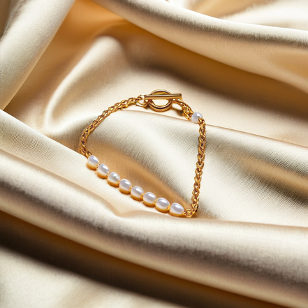 Elegant Pearl Bead Bracelet