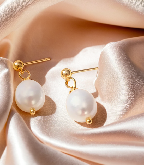 Natural Freshwater Pearl Earrings