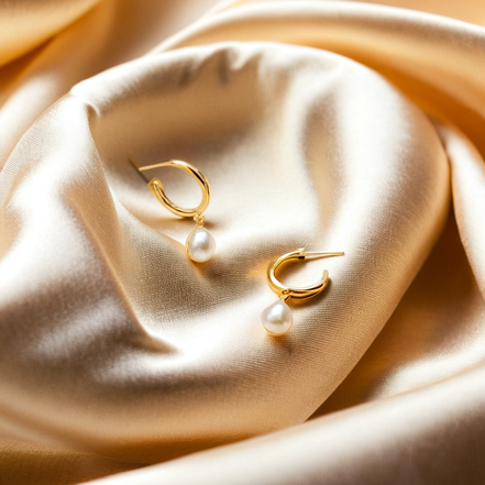 Timeless Pearl Pendant Earrings