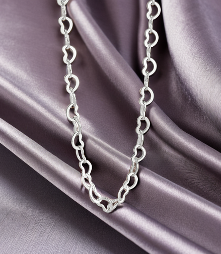 5 Stylized Classic 925 Sterling Silver Adjustable Chain Necklaces