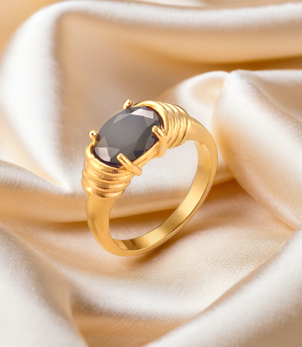 Oval Cut Shiny Multi-Color Stone Rings