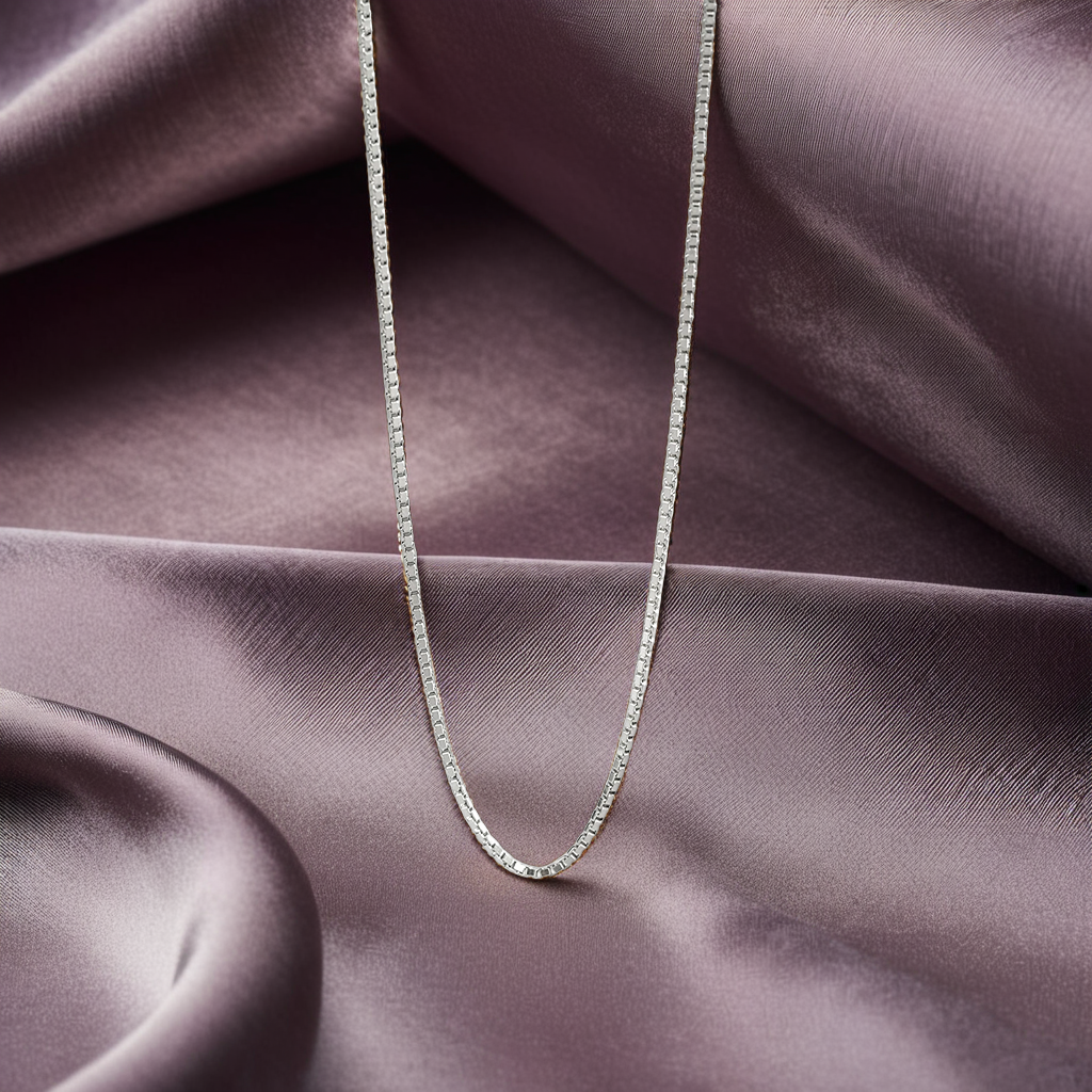 5 Stylized Classic 925 Sterling Silver Adjustable Chain Necklaces