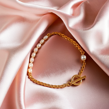 Elegant Pearl Bead Bracelet