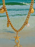 Aquatic Neckace With Starfish Shells Pendants